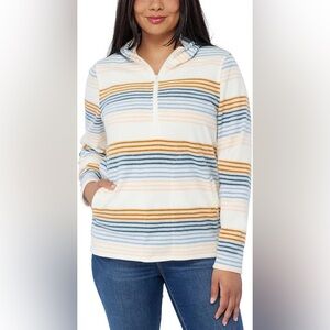 O'NEILL Womens Julia Pullover Hoodie Sweatshirt, Cream